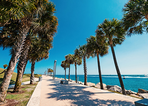 Walkway in Miami, Florida